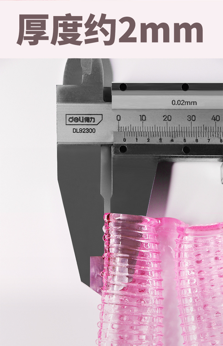 Jiuai Wolf Tooth TPE Finger Cots Transparent Adult Masturbation Aid — detail image 10