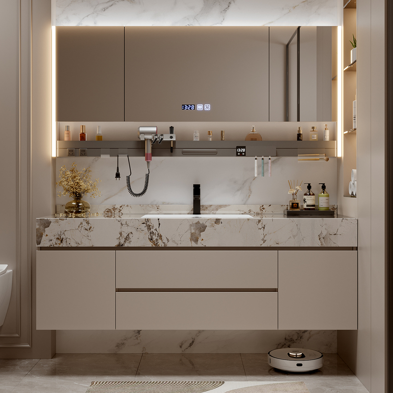 Modern light luxury style double-layer ceramic basin new bathroom cabinet for balcony, hotel, and guesthouse washbasin Modern light luxury style double-layer ceramic basin new bathroom cabinet for balcony, hotel, and guesthouse washbasin