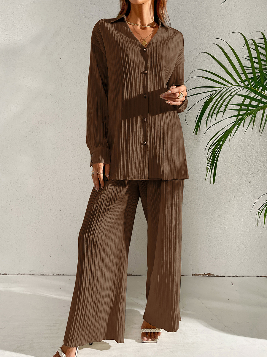 546g Weight Long Sleeve Sleeve Length 4-Way Stretch Fabric, Cotton Silk, Polyester Fabric Type Pant Co-ord Set Sets Type 2 Piece Set Quantity Daily Occasion Breathable Function Regular Fit Fit Type Solid Color Pattern Spring, Autumn Season Women'S Gender Patchwork Design Fashion Style Daily Women'S Fashion Solid Color 4-Way Stretch Fabric Cotton Silk Polyester Patchwork Pant Co-ord Set Pants Sets 14
