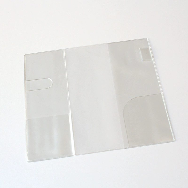 Transparent PVC Book Cover — Waterproof Notebook Jacket for Students, A6 & A5 Options
