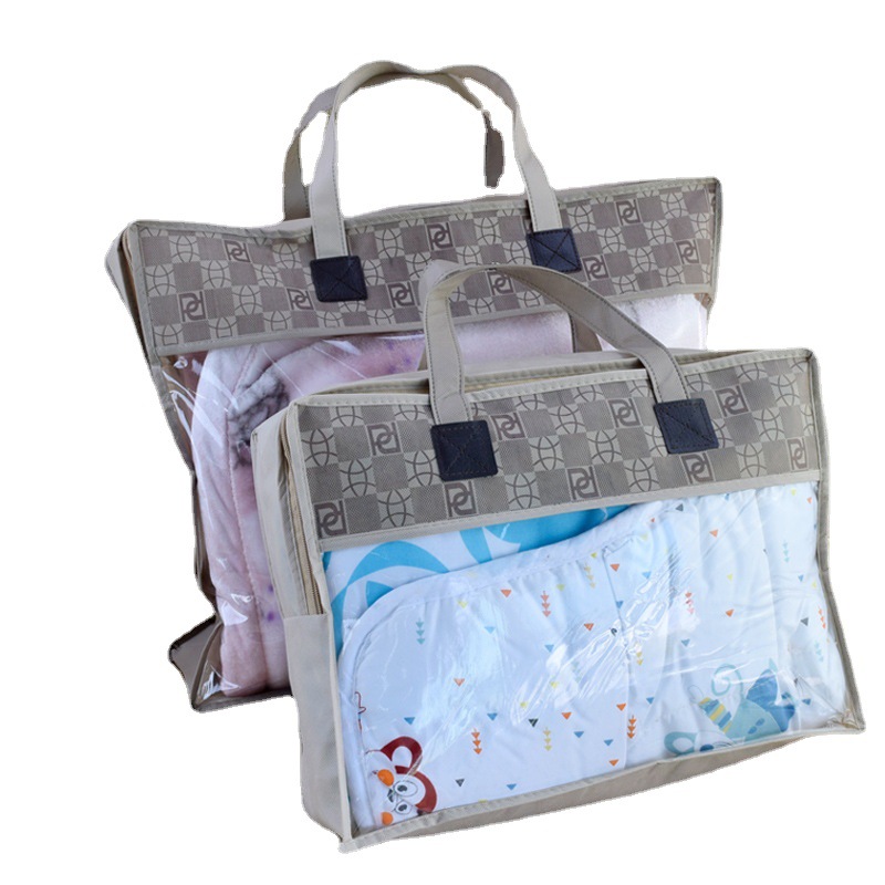 Bolsas de tela no tejida, pijamas de flanel, bolsas de embalaje de cuatro piezas, mantas, cortinas, zipper, bolsas de tejido doméstico, bolsas de embalaje grandes