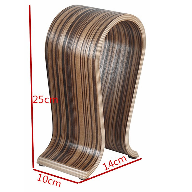Soporte para Auriculares en Forma de U de Madera de Nogal, Estilo Europeo, para Juegos, Exhibición Transfronteriza