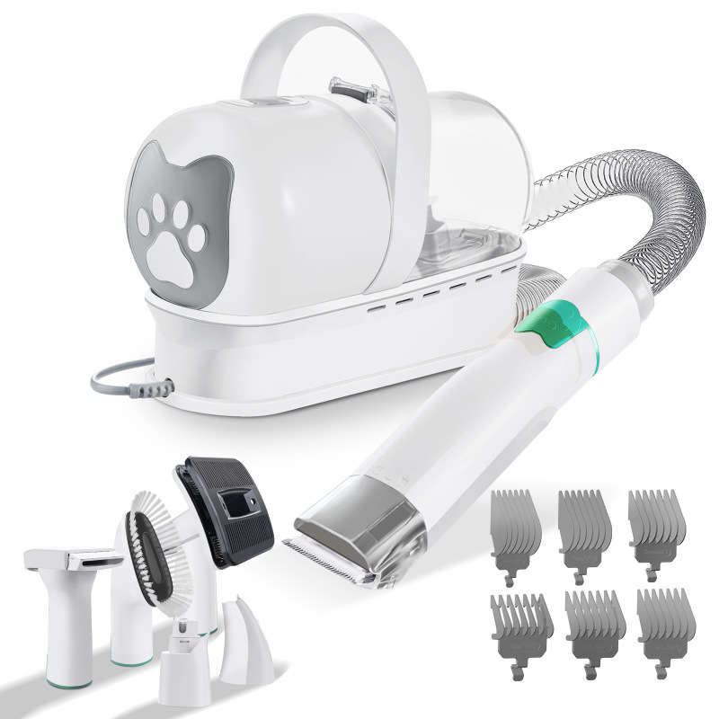クロスボーダーペット 7-in-1 ヘアトリマー多機能ペットセット猫と犬のシェービングマニキュア美容器具ヘア掃除機|undefined