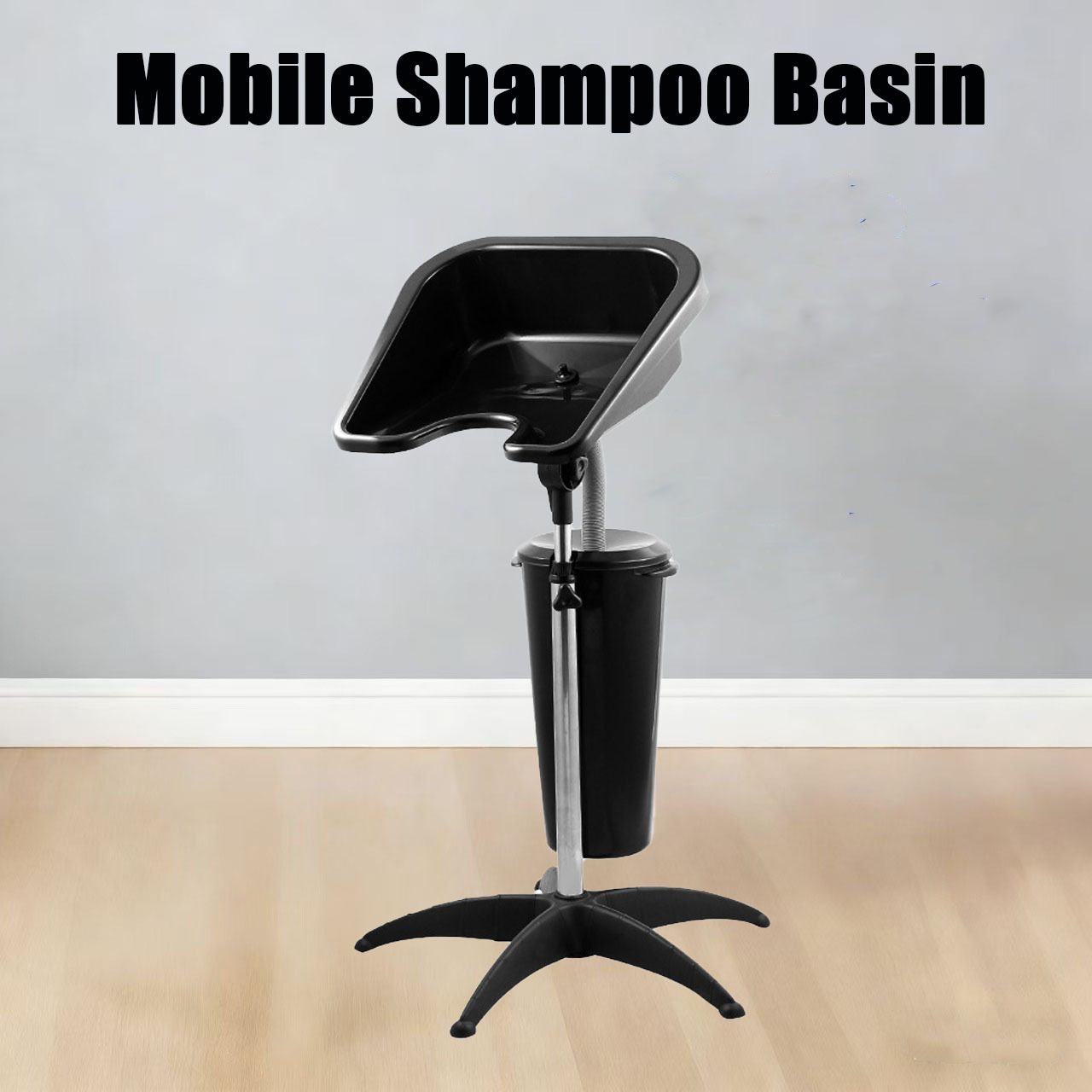 lavabo móvil transfronterizo vertical salón de peluquería elevación ajustable conveniente salón de lavado lavabo barbería fábrica directa