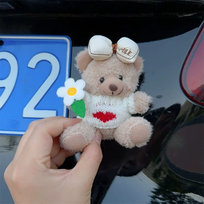 Decoration Ornaments Plush Doll — Car ornaments - no8-foreign-style-bear-exterior-decoration-with-paste