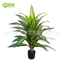 亚马逊热销仿真巴西铁 大型室内客厅装饰植物盆栽摆件 金心巴西铁