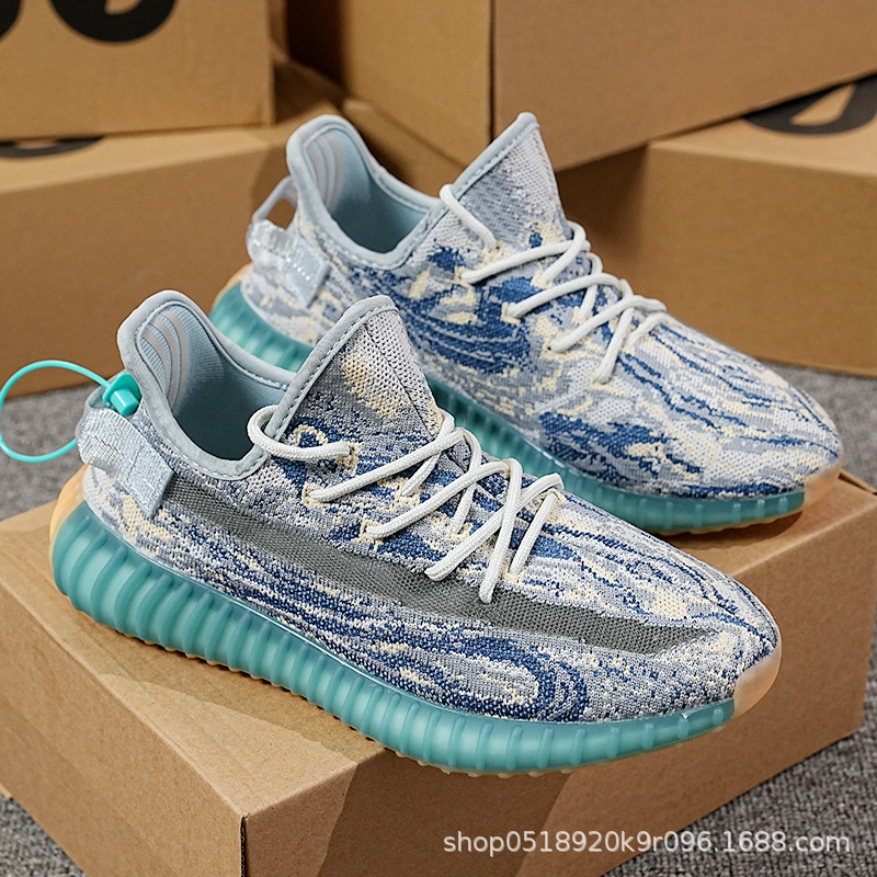 Zapatos de coco Baiyi 350 helado blanco puro blanco blanco pequeña margarita Putian hombres y mujeres zapatos deportivos casuales zapatos para correr