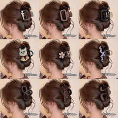フレンチレトロなスナップクリップ、小さな高級サメクリップ、後頭部の髪の量が少ないヘアピン、多用途の気質ヘアピンヘッドギア