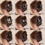 法式复古抓夹小号高级感鲨鱼夹后脑勺发量少发卡百搭气质发夹头饰