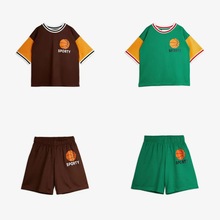 儿童套装 北欧风2024春夏M.Rodini新品篮球系列透气T恤短裤