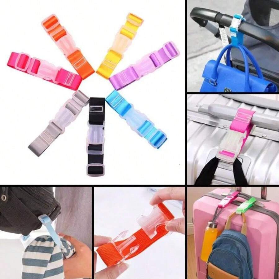 Bolsa de viaje externa percha de fijación cruzada con gancho de seguridad mochila accesorios de maleta de viaje