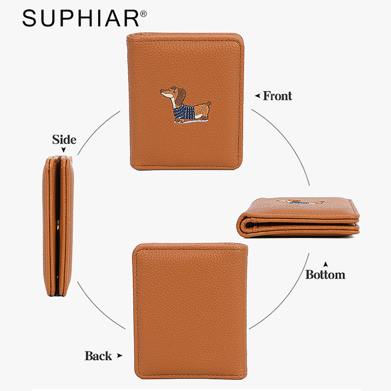 Promoción Cartera de dibujos animados corta billetera pequeña en niñas multi-tarjeta mini bolsa de tarjetas delgada billetera de estudiantes mujeres