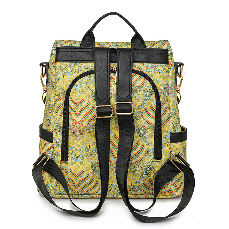 Fábrica al por mayor 2024 nuevas señoras de cuero suave mochila antirrobo moda tendencia mochila de viaje urbano de gran capacidad