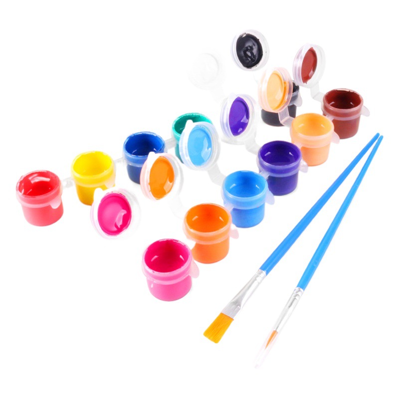 3ml 6 Conjoined Acrylic Paint Kidsren's Painting 3ml Gouache Paint Gypsum Kite Painting Graffiti Acrylic Paint