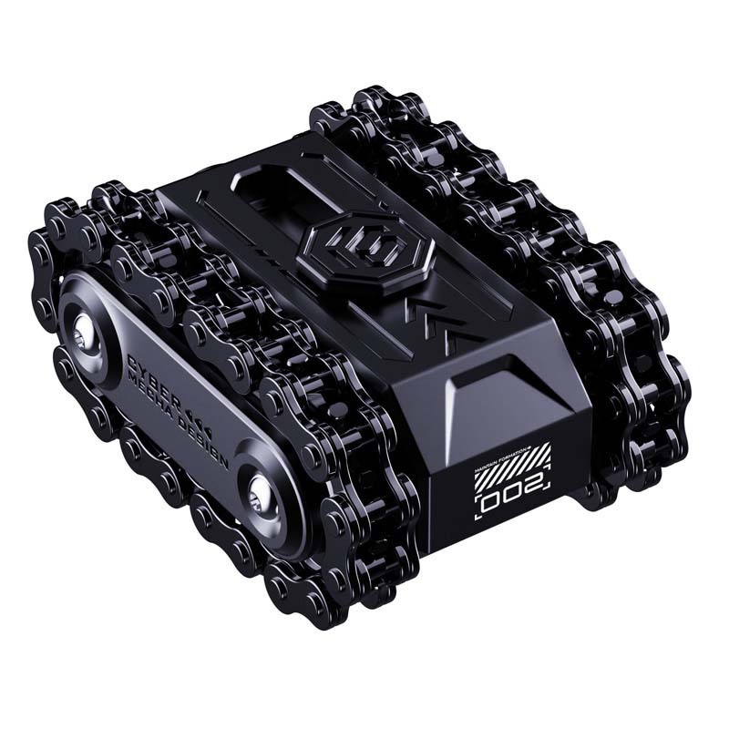 Tank EDC Fidget Spinner, Juguete de Dedo con Cadena de Palma y Engranajes, para Alivio del Estrés y Masaje, Spinner de Trinquete para Adultos.