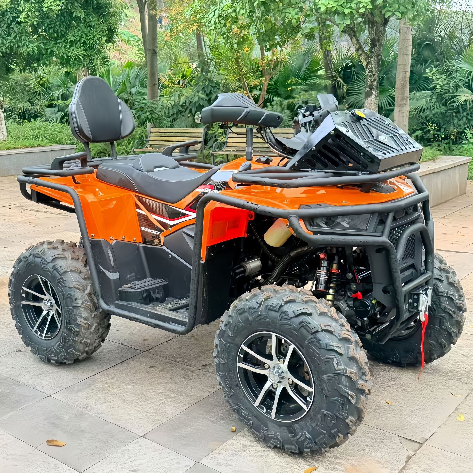 Fabricante transfronterizo 500CC bloqueo diferencial de doble cilindro 4X4 refrigerado por agua motocicleta todo terreno ATV vehículo de playa