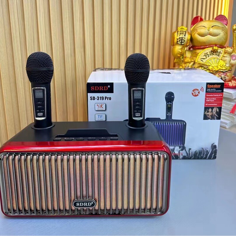 Sd319proワイヤレスbluetoothスピーカー携帯電話テレビポータブルデスクトップk歌音響デュアルマイク一体型|undefined