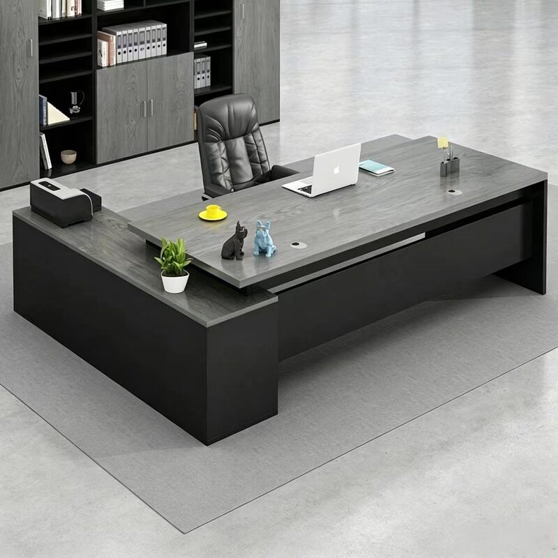 High-end desk, executive desk, modern manager's office desk, CEO boss desk, classic boss chair, computer desk set High-end desk, executive desk, modern manager's office desk, CEO boss desk, classic boss chair, computer desk set