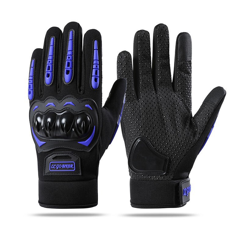 Touchscreen Motorcycle Gloves, Anti-Fall Hard Shell Protection, Outdoor Mountaineering and Cycling Equipment for Male Riders, Long Finger Anti-Slip Touchscreen Motorcycle Gloves, Anti-Fall Hard Shell Protection, Outdoor Mountaineering and Cycling Equipment for Male Riders, Long Finger Anti-Slip