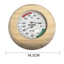 桑拿房用配件木制桑拿附件温湿度计耐温澡堂用高温度计汉蒸房温湿