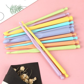 彩色塑料钩针花边钩针毛衣手工diy编织工具毛线蕾丝钩针 钩针套装
