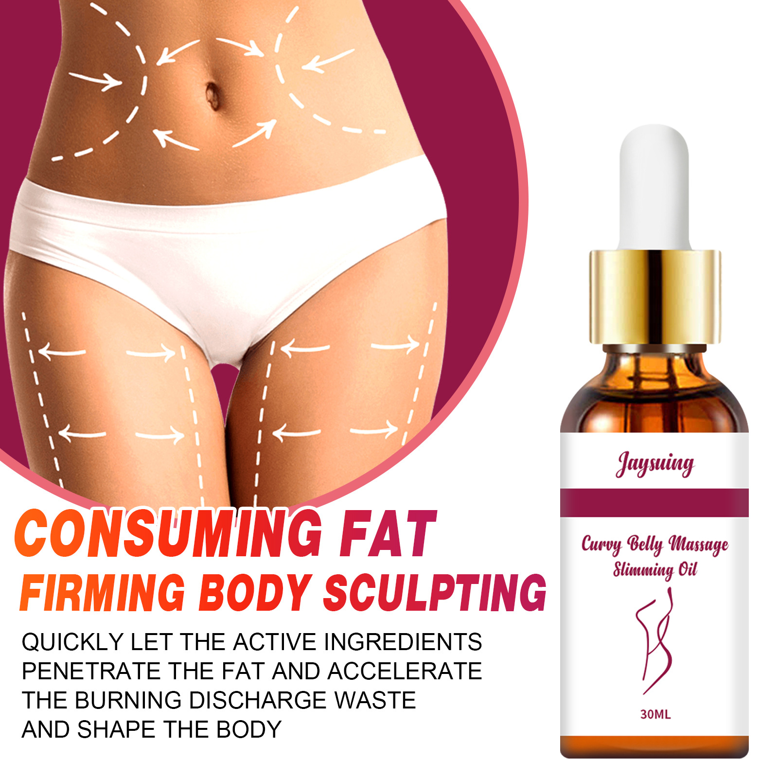 Jaysuing Slimming til kropsformning, slankning, reduktion af mave og forskønnelse af æteriske olier_voghion.com