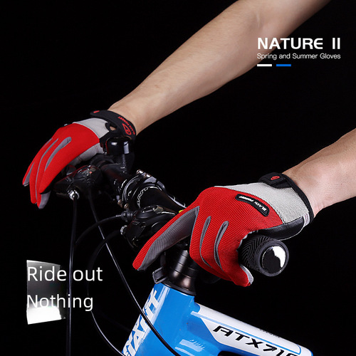 Outdoor Summer Bicycle Motorcycle Riding Full Finger Gloves Fitness Touchscreen Full Finger Gloves Wholesale