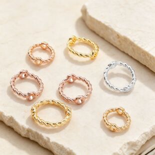 �~僽�18k��ɫ��ɫ�黨����Ȧ10mm�����p������Ȧdiy��朴������