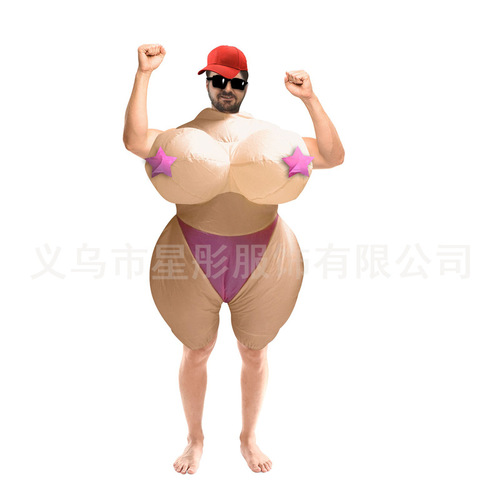 Creative toy Halloween inflatable costume walking figure costume performance suit company party pranks Bobo inflatable costume performance suit