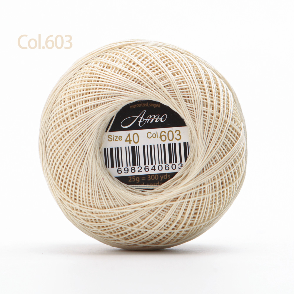 #603*300야드*40호, 각 묶음당 25G