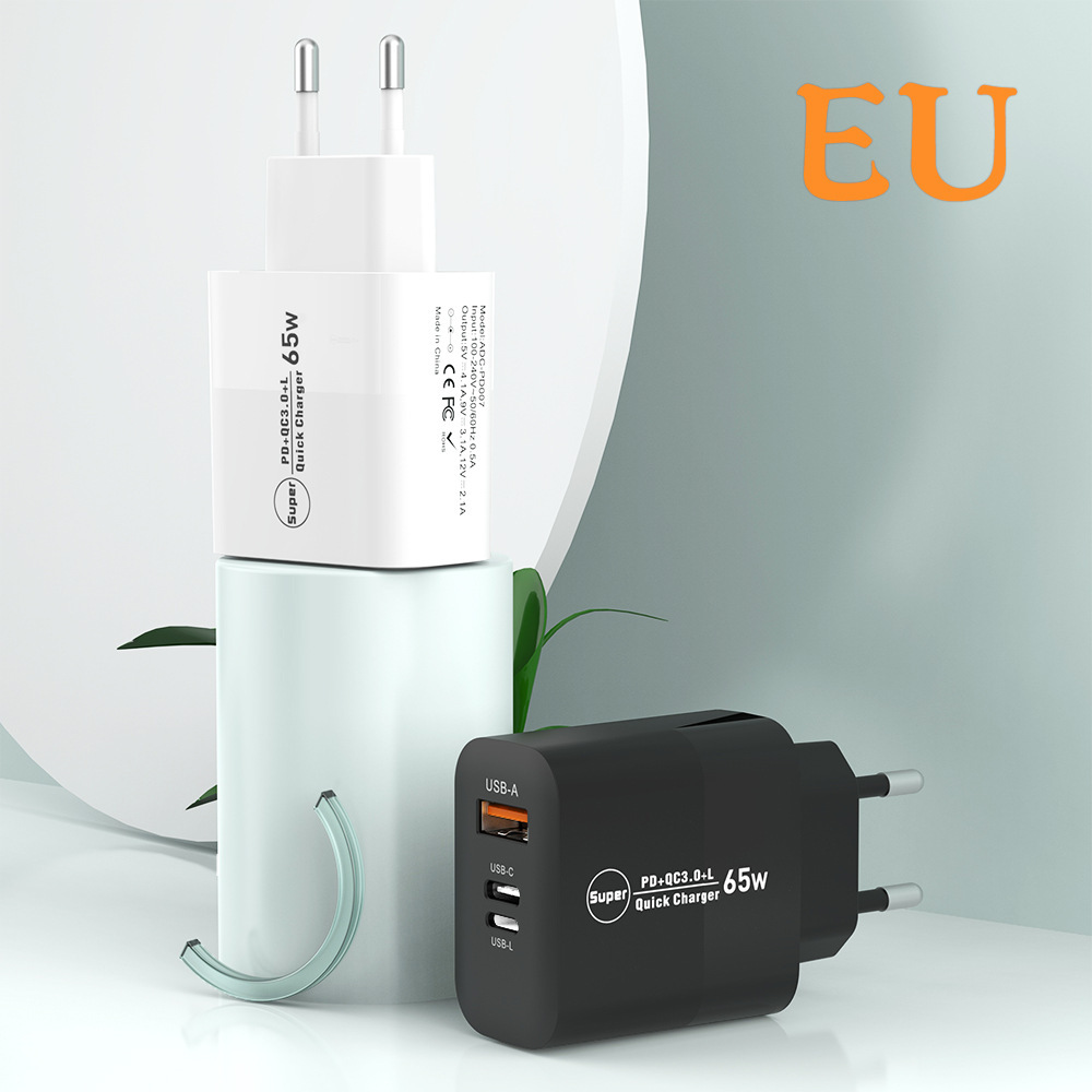Modelo privado transfronterizo estándar europeo y americano QC3.0 cabeza de carga rápida PD25W conversión inversa fabricantes de cargador de teléfonos móviles al por mayor