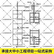 垂直生命线组件8mm防坠落设备缓冲器绳套高空作业爬梯生命线长度
