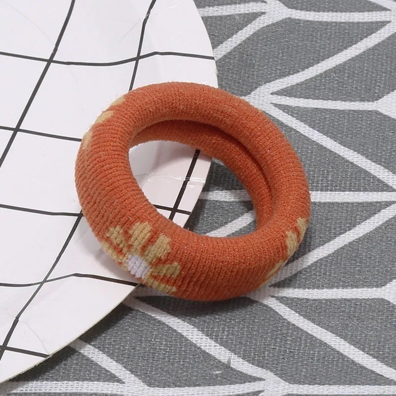 Moda nueva versión coreana de alta elasticidad sin costuras toallas anillo bola cabeza simple anillo de cabello cuerda de cabeza gruesa cuerda de cabeza grande