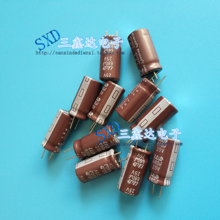 25V680UF 680UF25V全新原装台湾 高频电解电容10*20 10*16
