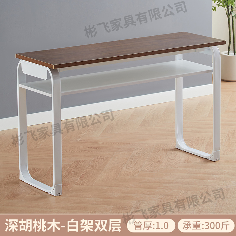 Mesa de capacitación de instituciones educativas de doble capa clase de tutoría para estudiantes de primaria y secundaria combinación de mesa y silla sala de conferencias para dos personas