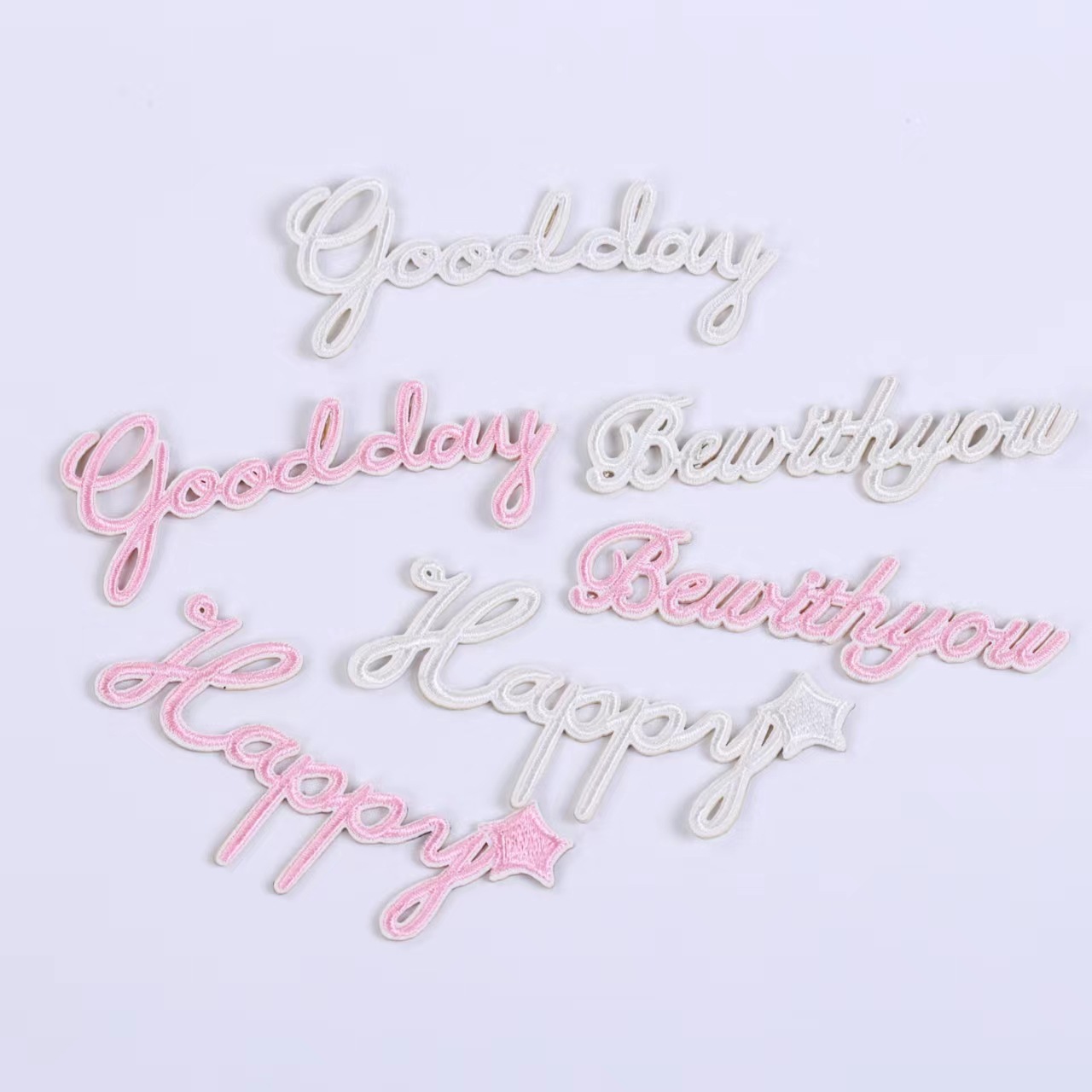 亿馨浮雕英文潮流DIY个性布贴补丁刺绣大号衣服手机龙骧包装饰