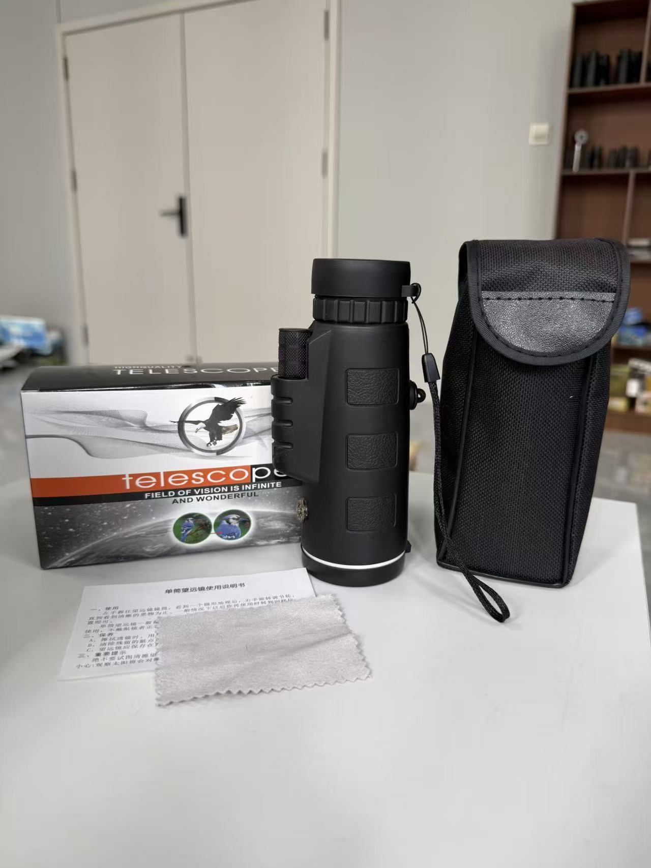 Telescopio monocular 40x60, modelo popular del fabricante, dispositivo portátil de una sola lente para uso diurno y nocturno, se puede conectar a un teléfono móvil para fotografía. image 8