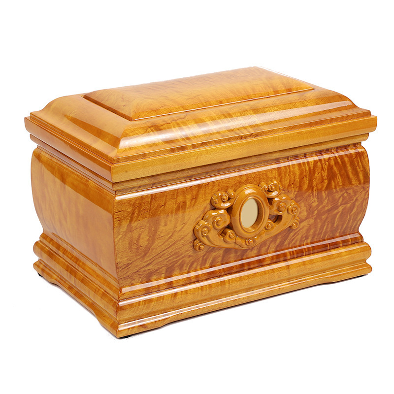 Golden Nanmu Urn Thousand Yuan Urn Straight Hair Small Leaf Zhennan Gloomy Wood Urn Human Funeral Supplies Golden Nanmu Urn Thousand Yuan Urn Straight Hair Small Leaf Zhennan Gloomy Wood Urn Human Funeral Supplies