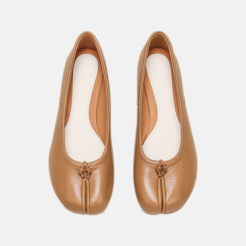 M 수제 신발 발레 신발 여성 플랫 돼지의 트로터 신발 TABI 틈새 맞춤형 레트로 신발