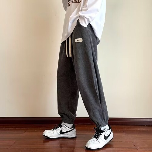 Fashionable youth fashionable autumn trousers fashionable fashion brand artistic sports pants Harajuku casual pants loose men's style