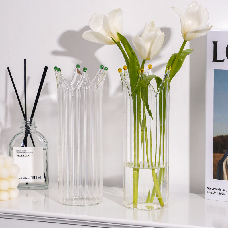 Princeling rose vase manual transparent Glass Floral device Northern Europe decorate Home Furnishing Decoration