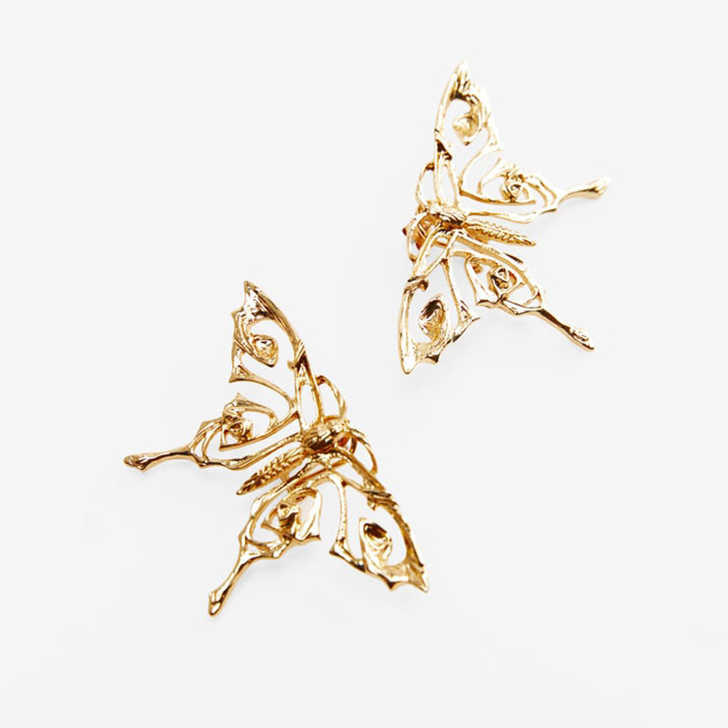 1 Pair Retro Animal Butterfly Alloy Plating Womenu0027S Ear Studs