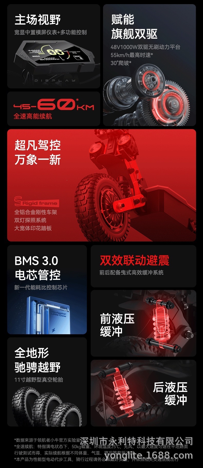 Hot-Selling 11inch New Model Off-Road Electric Scooter with Lithium Battery, 2400W, Illuminated Baseplate, Foldable Electric Vehicle