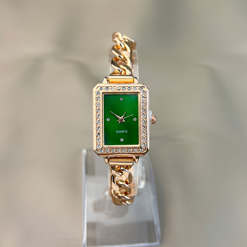 50g Weight Ordinary Glass Mirror Material Alloy Strap Material Watch Classification Pointer Display Type Single Folding Buckle Buckle Style Rectangle Dial Shape Daily Occasion Quartz Movement Geometric Pattern Women's Gender Simple Style Style Simple Style Geometric Single Folding Buckle Quartz Women's Watches 12