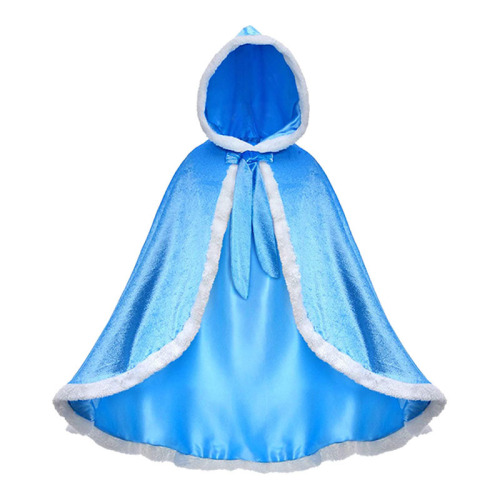 Children's Clothing Frozen Elsa Princess Cape Coat Scarf Girls Costume Elsa Thick Scarf