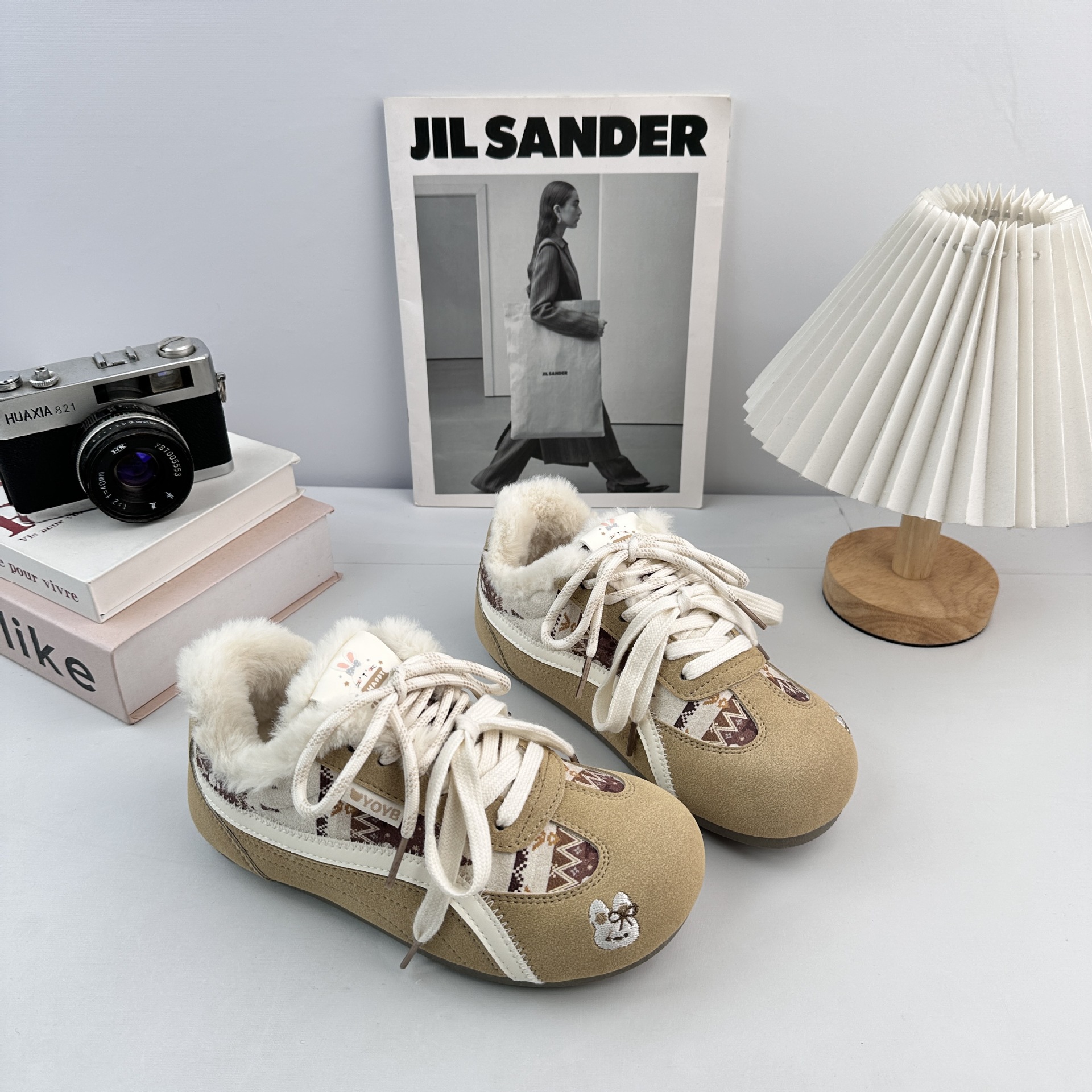 Farwave explosión de terciopelo caliente para mujeres 2025 invierno no congelación de pies zapatos de algodón retro retro retro N22110M