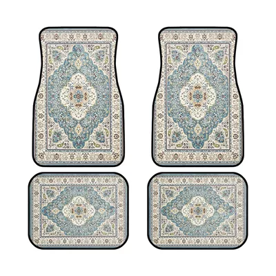 Universal Foot Pad mat four-piece set vintage print - s003