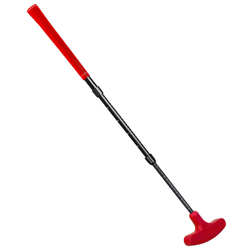 Three sections black pole red head