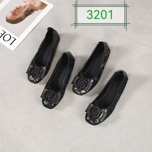 Factory wholesale soft bottom low heel women's shoes shallow mouth office ladle shoes leather leather work shoes soft leather sheepskin shoes