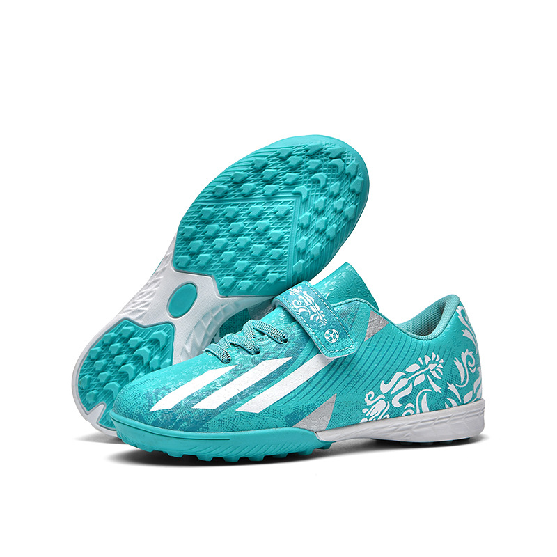 24 zapatos de fútbol para niños y niñas respirables y cómodos, zapatos de césped con clavos bajos, zapatos de fútbol especiales para competiciones